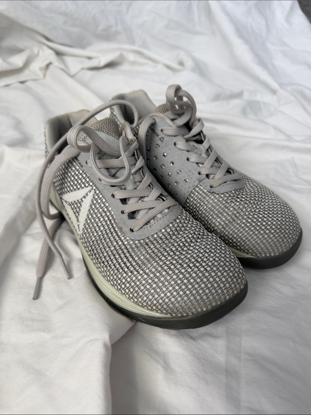 Reebok Women’s Light Gray CrossFit Athletic Training Shoes